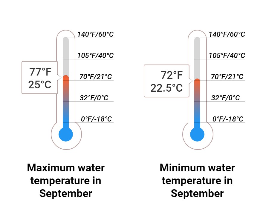 Average Sea temperature